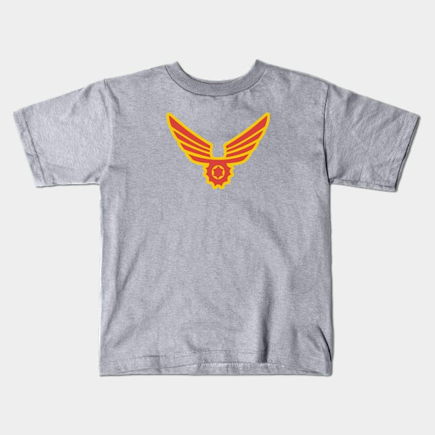 Birdgirl Emblem Kids T-Shirt by Vault Emporium
